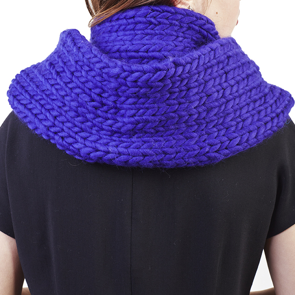 Wool And The Gang Scarf Women size 10X80 Indigo - Picture 3 of 3